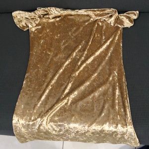 Size l velvet long shirt gold